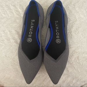 Rothy’s 7.5 The Point Cloud Grey Birdseye